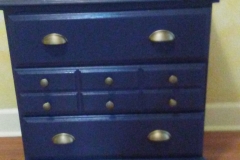 Navy and Gold Dresser