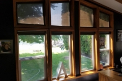 Fixed Angled Shades with Roller Shades
